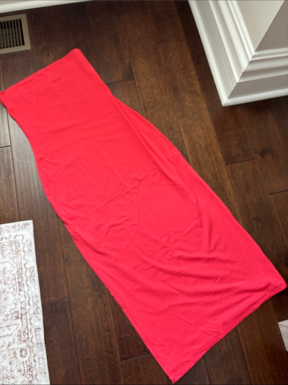 NWOT Aritzia Original Contour Enrapture Strapless Second Skin Maxi Coral Dress - Picture 5 of 9